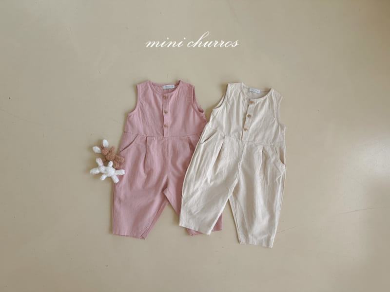 Churros - Korean Children Fashion - #kidsshorts - Olive L Jumpsuit - 3