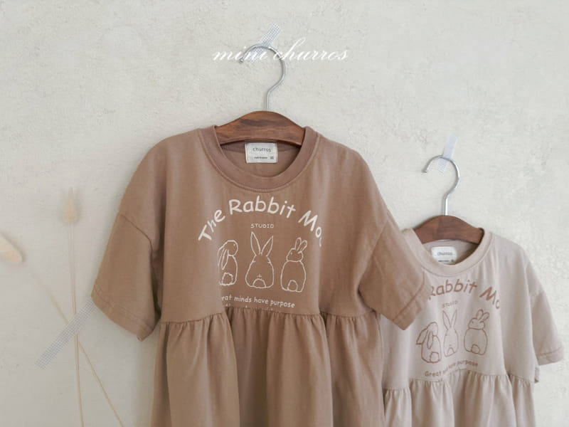 Churros - Korean Children Fashion - #kidsshorts - Rabbit Shirring One-Piece - 6