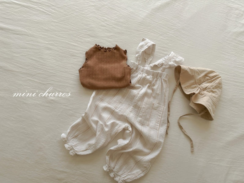 Churros - Korean Children Fashion - #kidsshorts - Marry Shirring Jumpsuit - 2