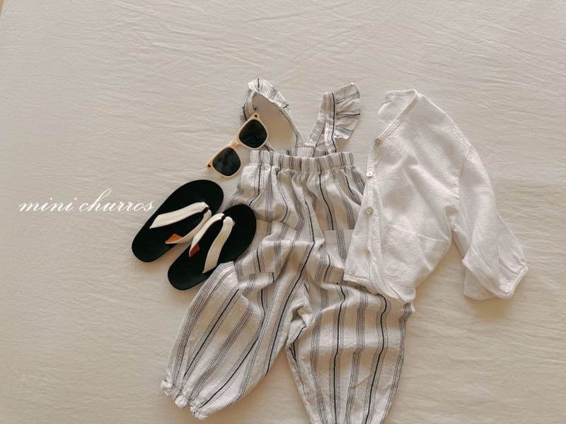 Churros - Korean Children Fashion - #kidsstore - Marry Shirring Jumpsuit - 3