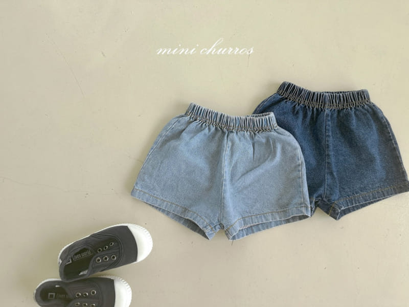 Churros - Korean Children Fashion - #kidzfashiontrend - Denim Mini Shorts - 5
