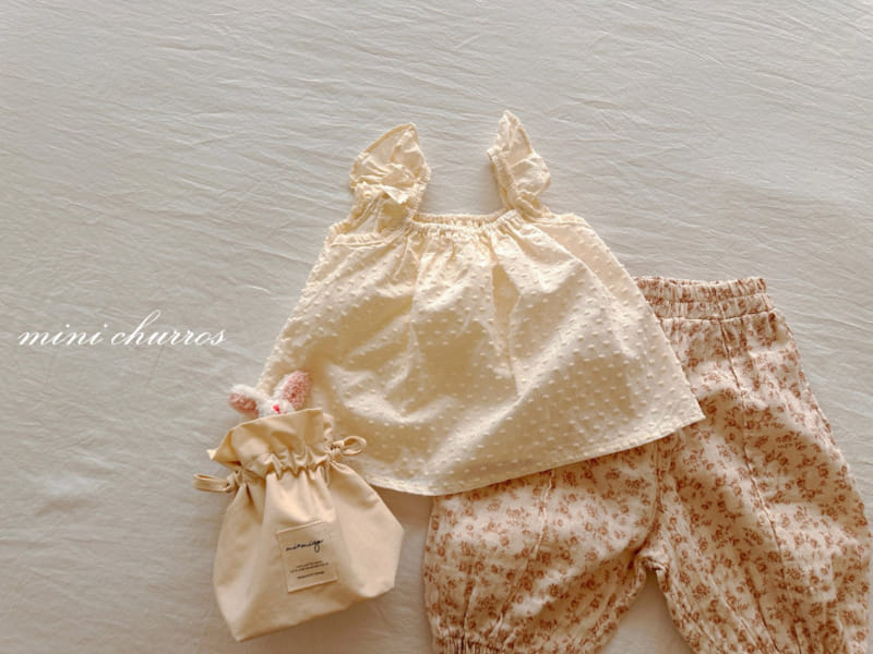 Churros - Korean Children Fashion - #littlefashionista - Floral Pintuck Pants - 5