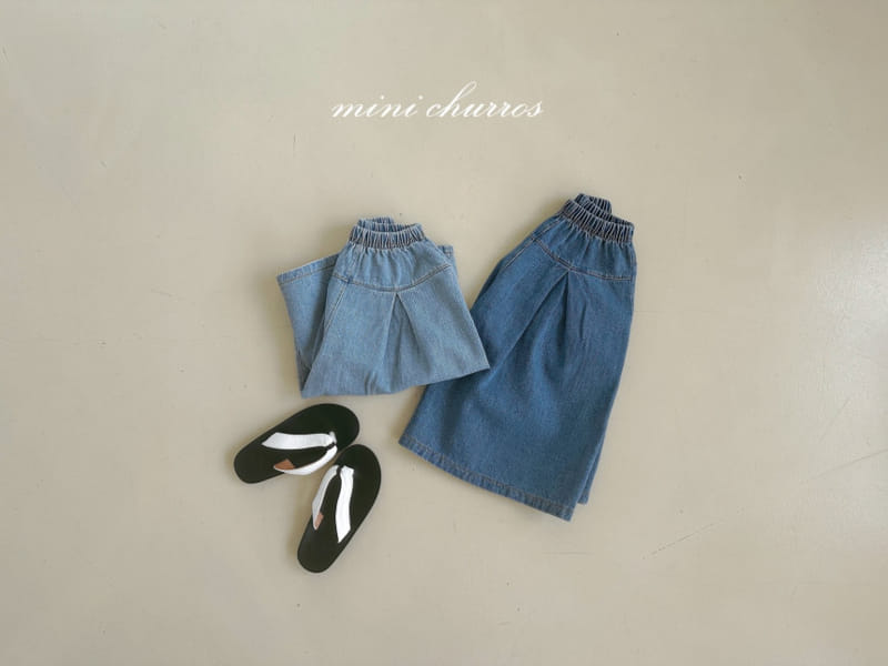 Churros - Korean Children Fashion - #magicofchildhood - Wide Denim Pants - 11