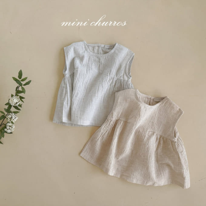Churros - Korean Children Fashion - #magicofchildhood - Ove Shirring Blouse