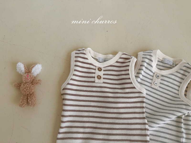 Churros - Korean Children Fashion - #magicofchildhood - St Waffle Button Tee - 7