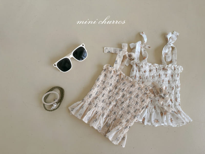 Churros - Korean Children Fashion - #magicofchildhood - Flower Smoke Top - 6