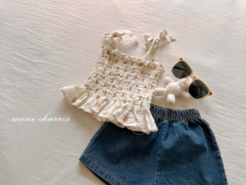 Churros - Korean Children Fashion - #minifashionista - Flower Smoke Top - 7