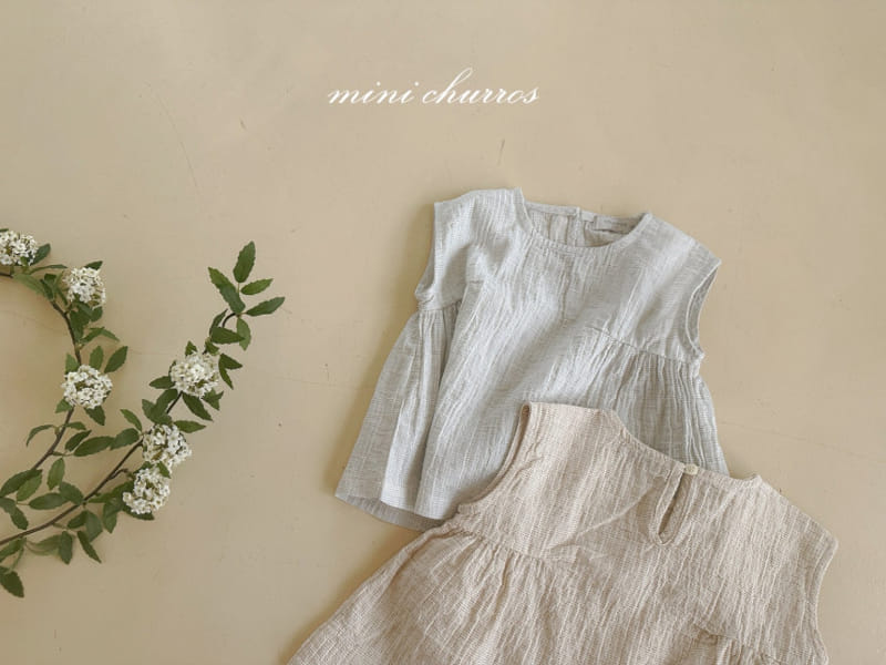 Churros - Korean Children Fashion - #prettylittlegirls - Ove Shirring Blouse - 3