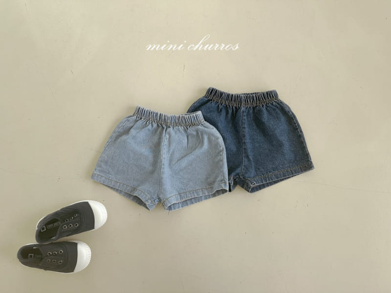 Churros - Korean Children Fashion - #prettylittlegirls - Denim Mini Shorts - 10