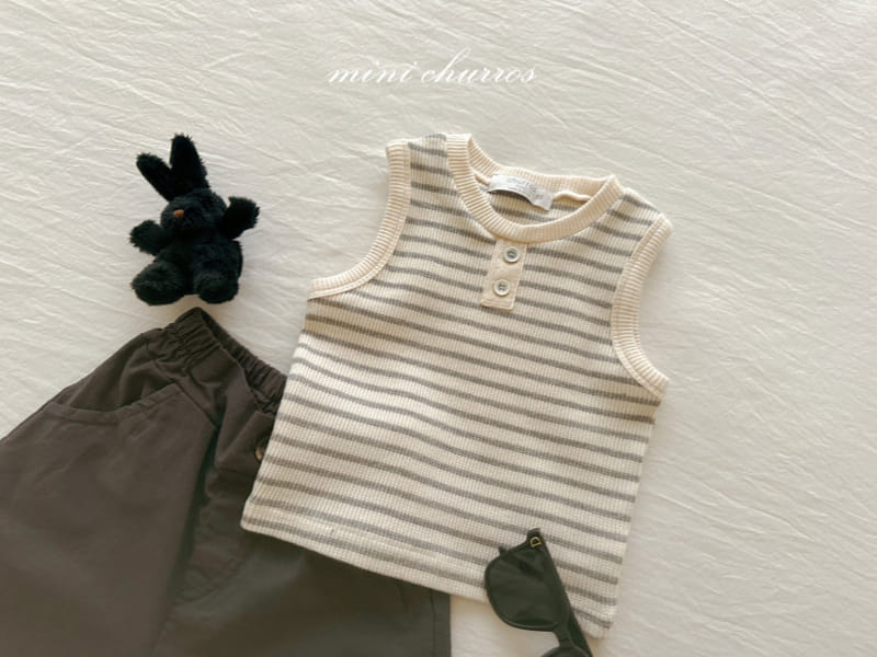Churros - Korean Children Fashion - #prettylittlegirls - St Waffle Button Tee - 9