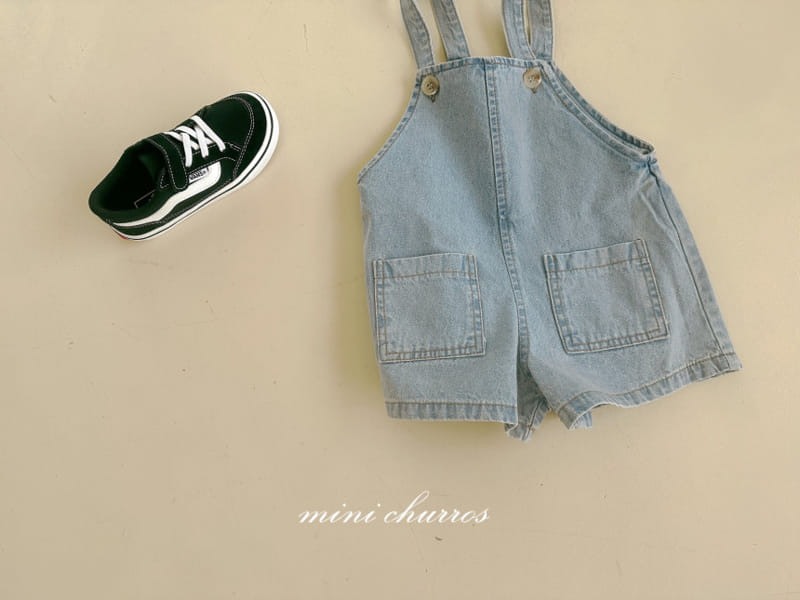 Churros - Korean Children Fashion - #minifashionista - Denim Overalls - 4
