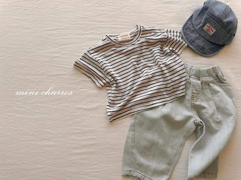 Churros - Korean Children Fashion - #minifashionista - Unbalance Dneim Pants - 4