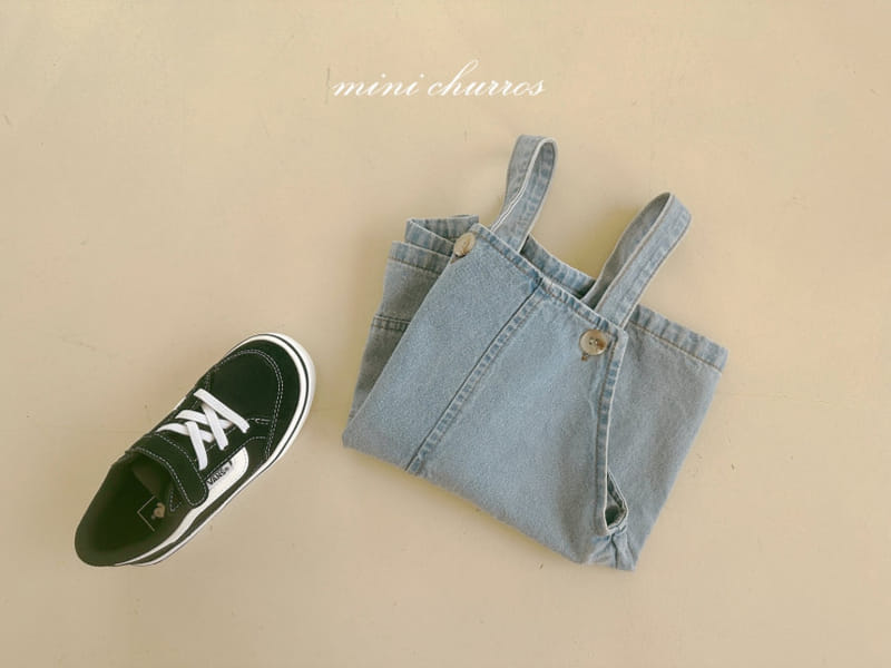 Churros - Korean Children Fashion - #stylishchildhood - Denim Overalls - 7