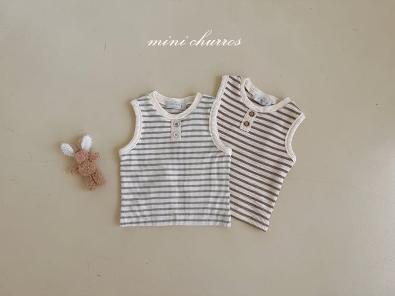 Churros - Korean Children Fashion - #todddlerfashion - St Waffle Button Tee - 10