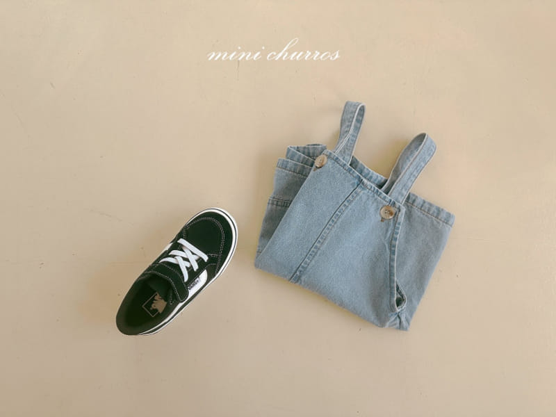 Churros - Korean Children Fashion - #toddlerclothing - Denim Overalls - 6