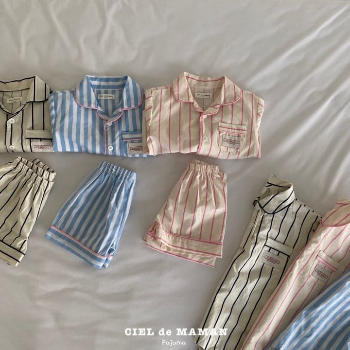 Ciel De Maman - Korean Baby Fashion - #onlinebabyshop - Bon Bon Pajama Top Bottom Set - 4