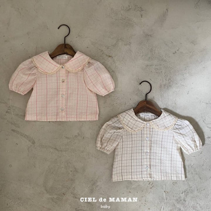 Ciel De Maman - Korean Baby Fashion - #smilingbaby - Seersucker Blouse - 4