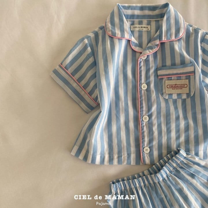 Ciel De Maman - Korean Baby Fashion - #babyboutiqueclothing - Bon Bon Pajama Top Bottom Set - 6