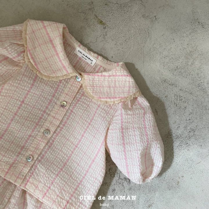 Ciel De Maman - Korean Baby Fashion - #babyboutiqueclothing - Seersucker Blouse - 5