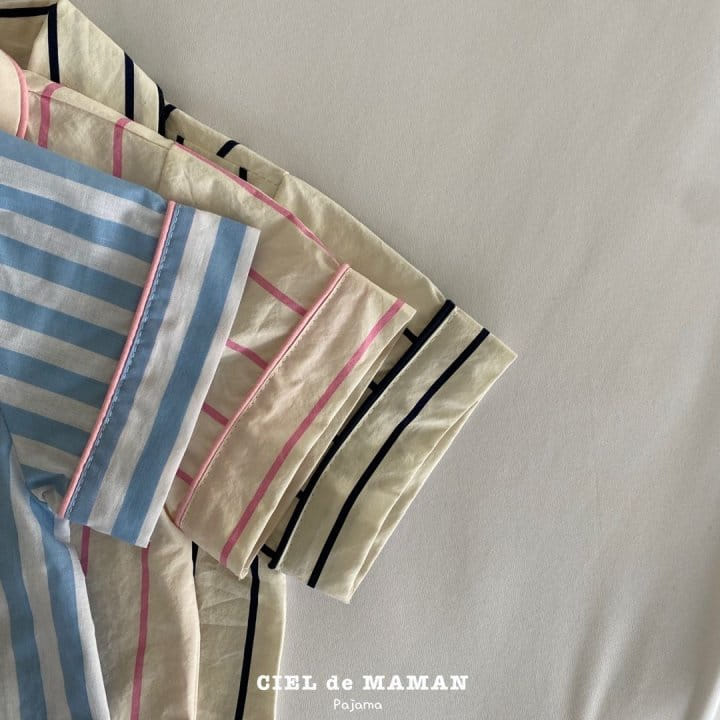 Ciel De Maman - Korean Baby Fashion - #babyfever - Bon Bon Pajama Top Bottom Set - 9