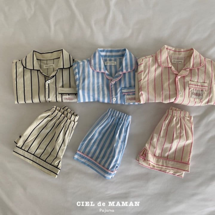 Ciel De Maman - Korean Baby Fashion - #babywear - Bon Bon Pajama Top Bottom Set