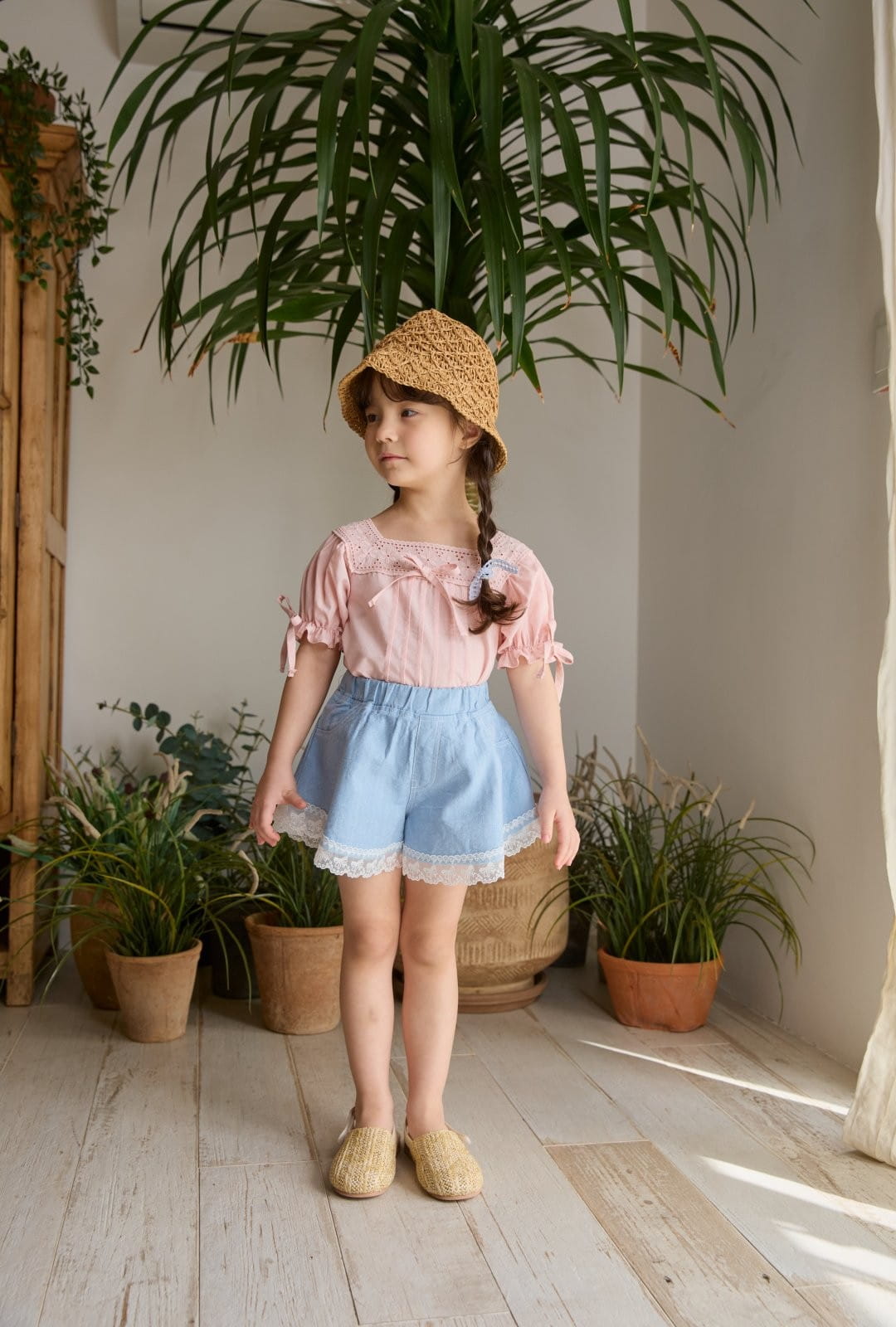 Coco Rabbit - Korean Children Fashion - #discoveringself - Ribbon Square Blouse - 7