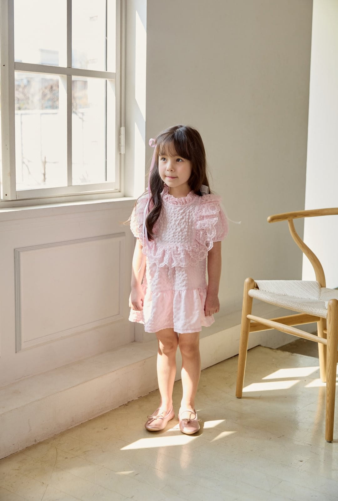 Coco Rabbit - Korean Children Fashion - #kidsshorts - Ribbon One-Piece - 2