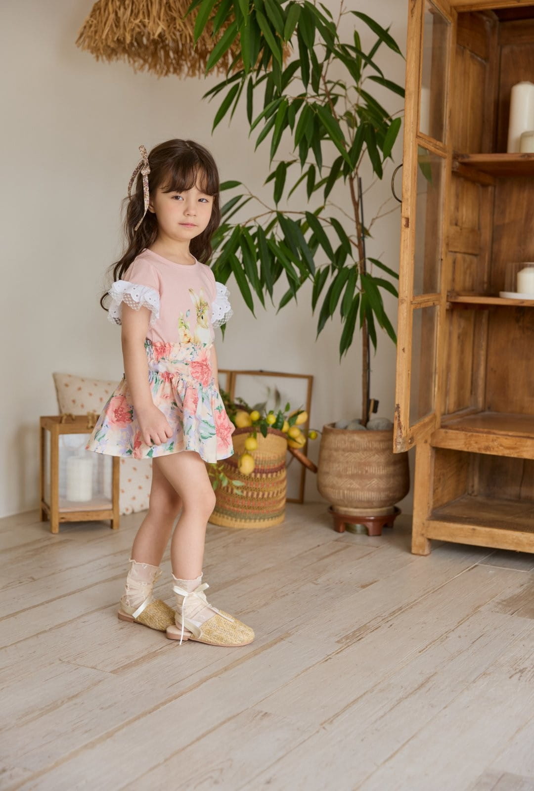 Coco Rabbit - Korean Children Fashion - #kidsstore - Flower Bunny Tee