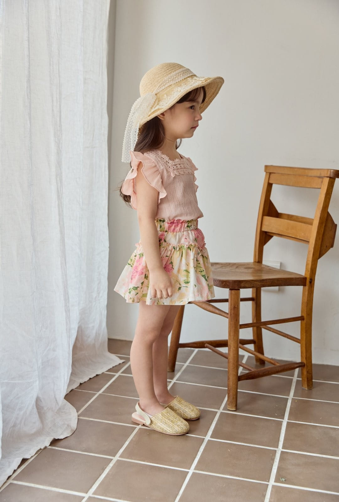 Coco Rabbit - Korean Children Fashion - #kidzfashiontrend - Frill Square Blouse