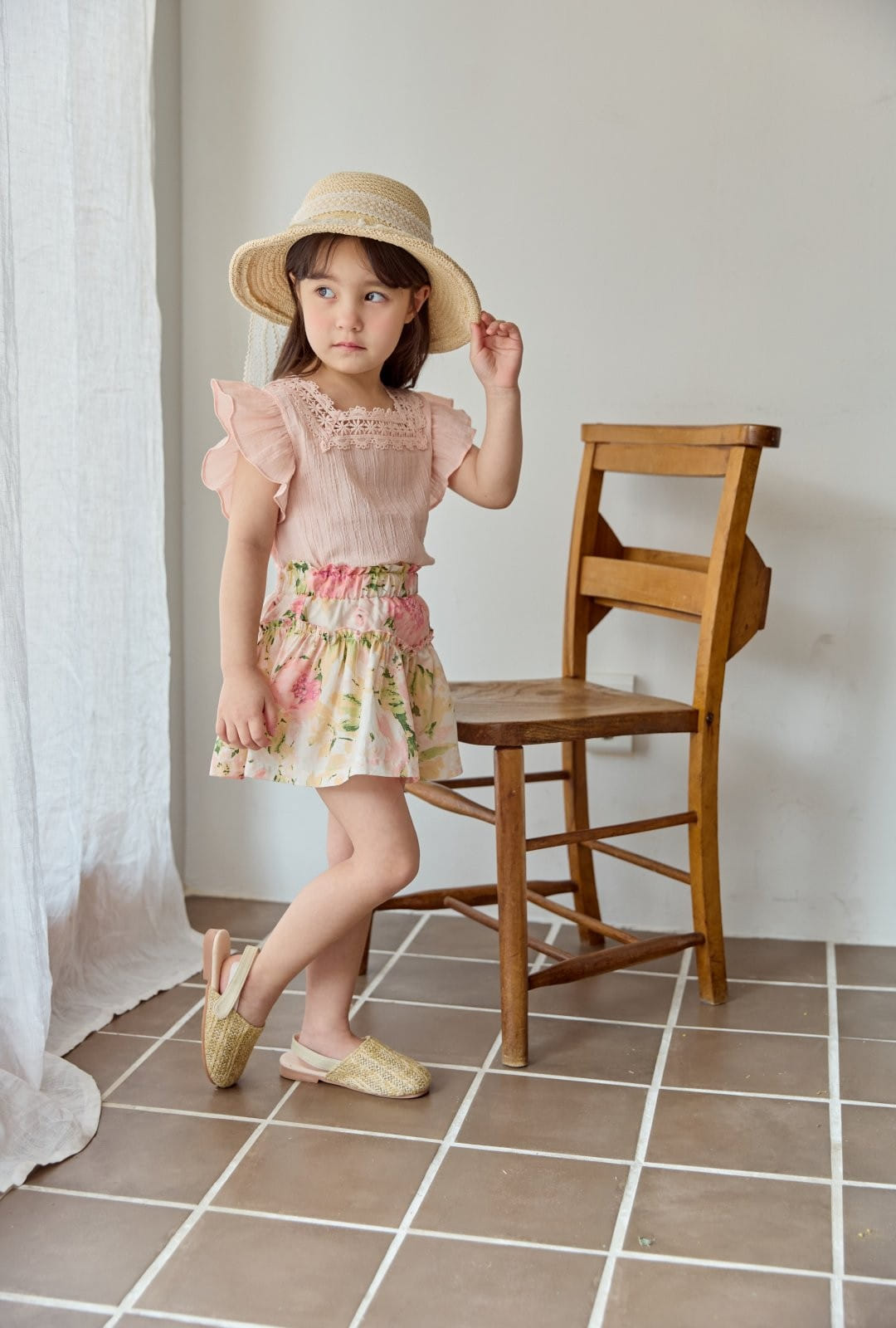 Coco Rabbit - Korean Children Fashion - #littlefashionista - Frill Square Blouse - 3
