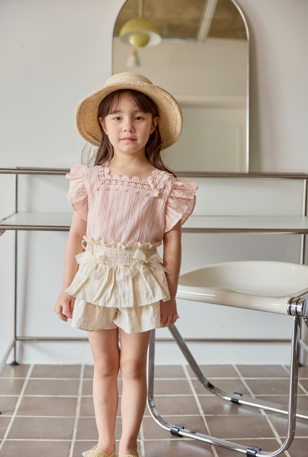 Coco Rabbit - Korean Children Fashion - #littlefashionista - Frill Square Blouse - 4
