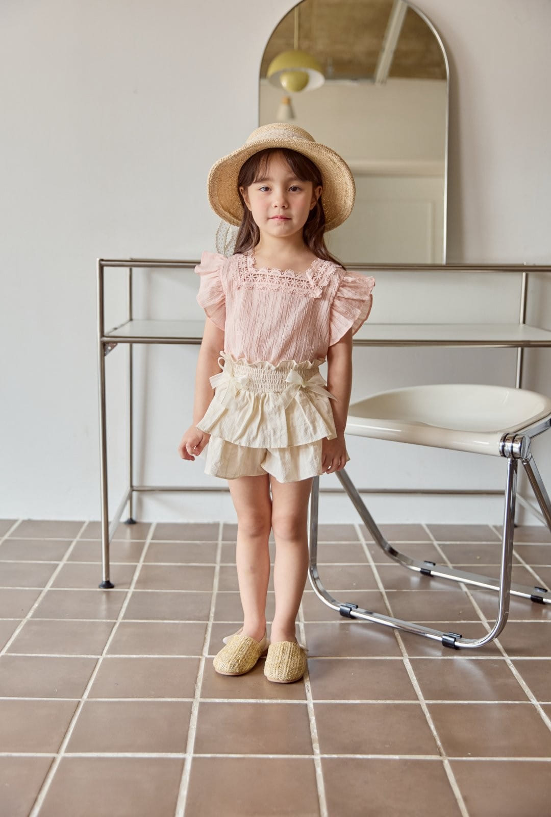 Coco Rabbit - Korean Children Fashion - #minifashionista - Frill Square Blouse - 5