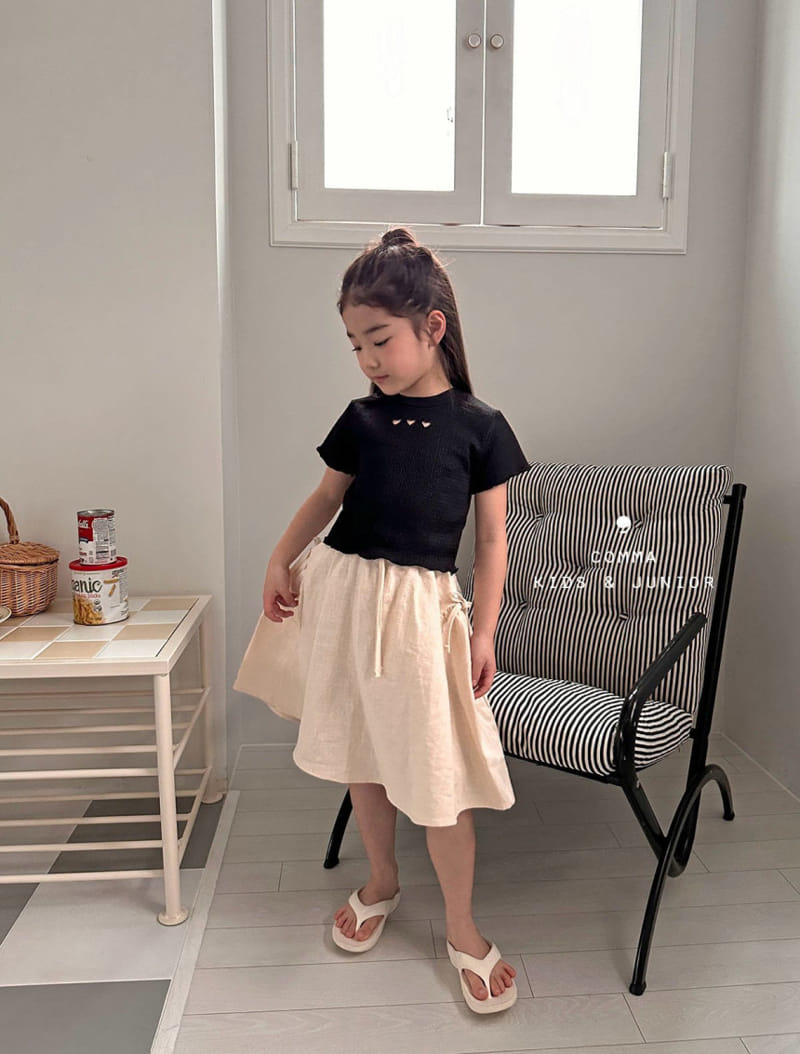 Comma - Korean Children Fashion - #Kfashion4kids - Shirring Ribbon Skirt - 8
