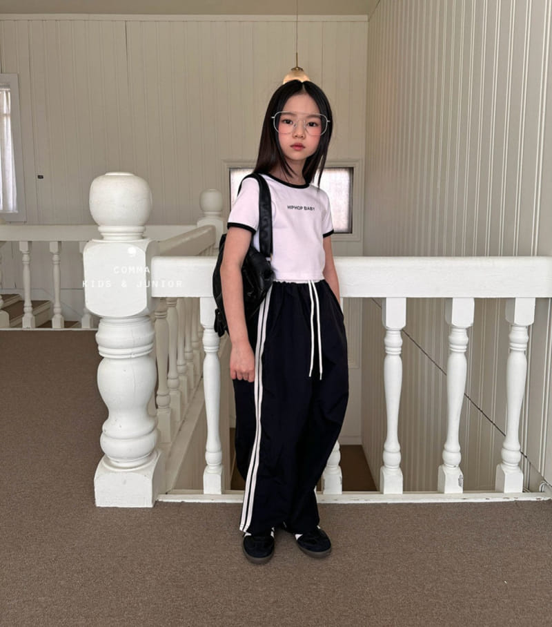 Comma - Korean Children Fashion - #Kfashion4kids - Crunch Two Line Pants - 5