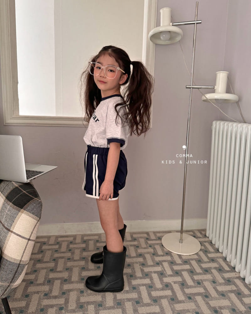 Comma - Korean Children Fashion - #kidzfashiontrend - Two Line Wrap Shorts - 4