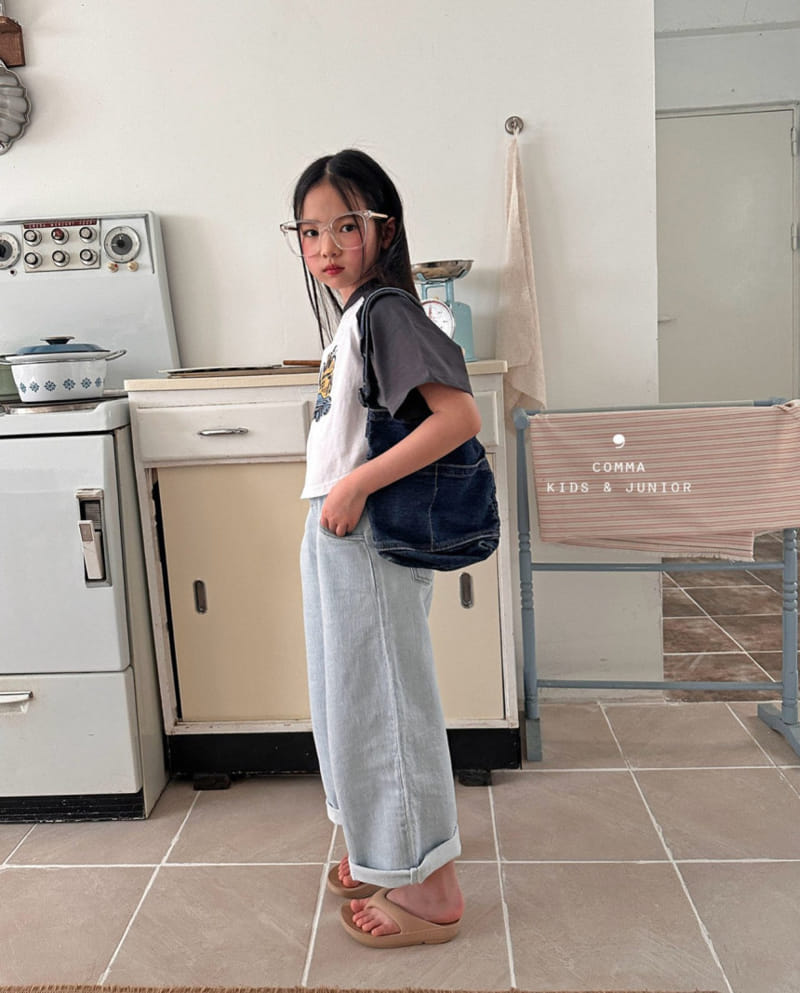 Comma - Korean Children Fashion - #kidzfashiontrend - Loose Raglan Tee - 4