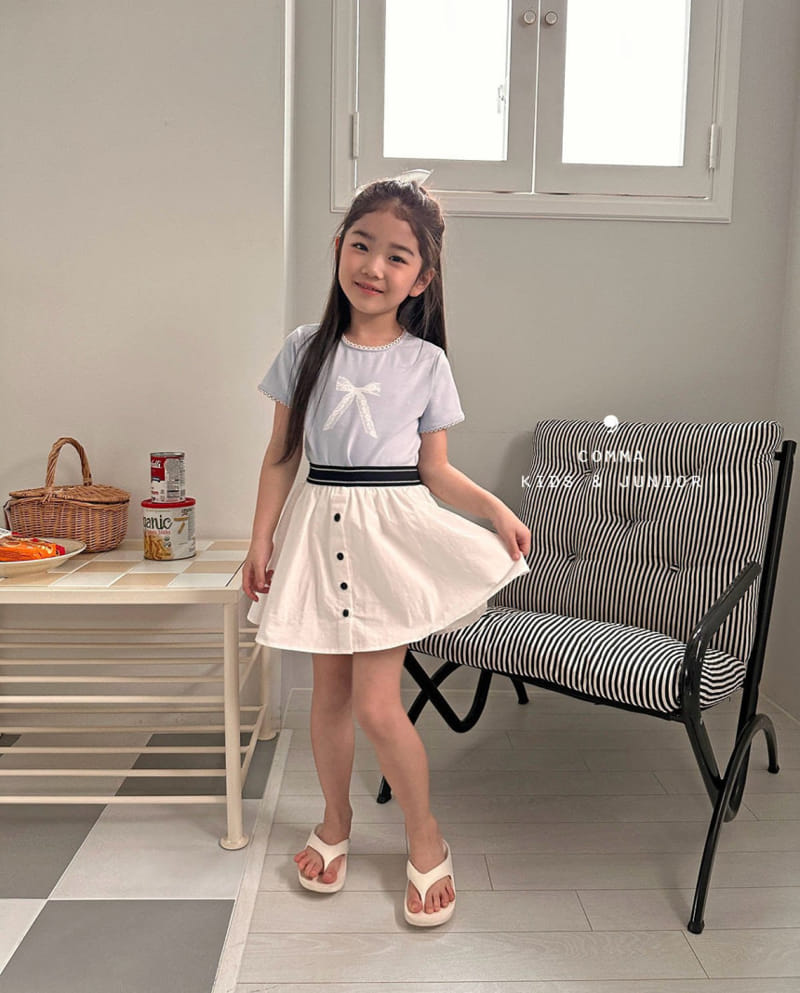 Comma - Korean Children Fashion - #childofig - Button Skirt - 9