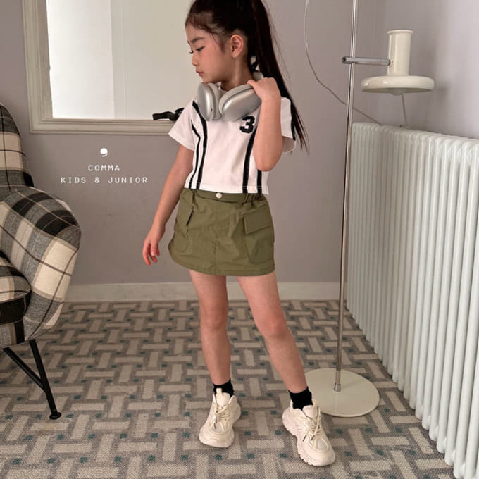 Comma - Korean Children Fashion - #childofig - Crunch Cargo Skirt
