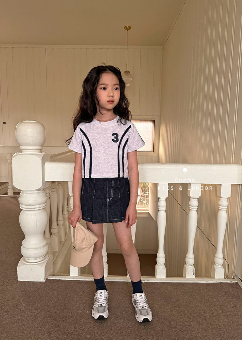 Comma - Korean Children Fashion - #childofig - 3 Two Line Tee - 8