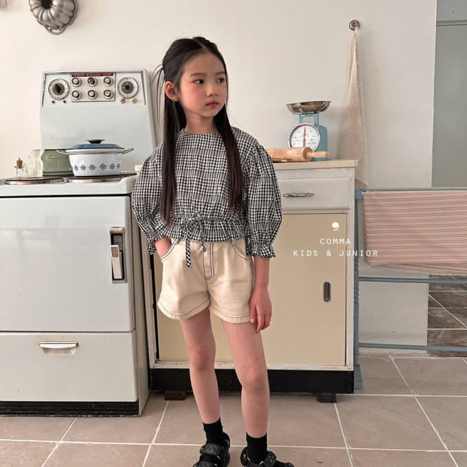 Comma - Korean Children Fashion - #childofig - Check Blouse