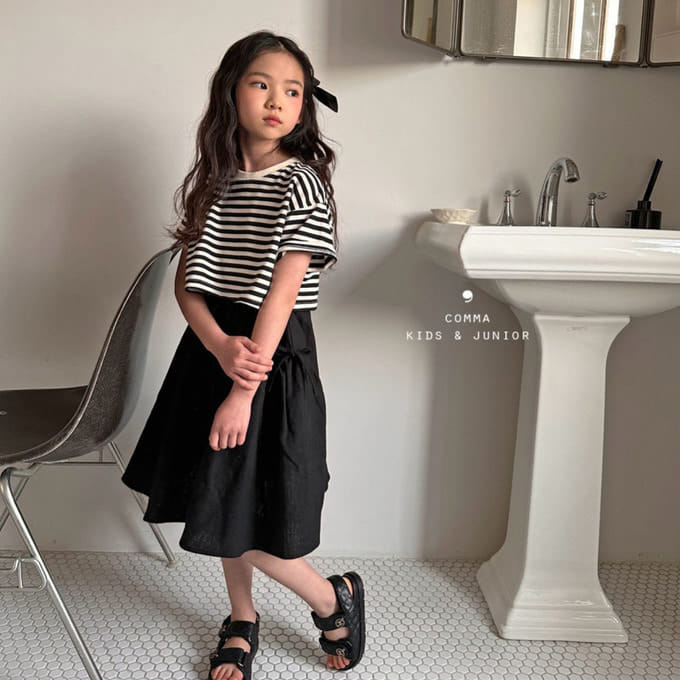 Comma - Korean Children Fashion - #childrensboutique - Shirring Ribbon Skirt