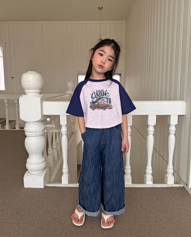 Comma - Korean Children Fashion - #childrensboutique - Loose Raglan Tee - 11