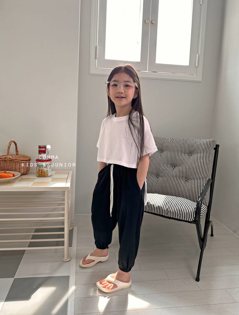 Comma - Korean Children Fashion - #designkidswear - Slit Crop Tee - 11