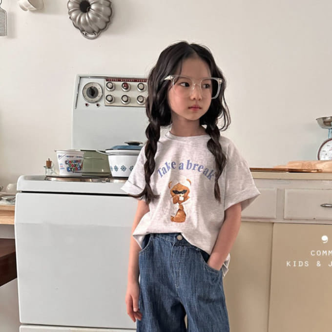 Comma - Korean Children Fashion - #designkidswear - Jensa Bear Tee