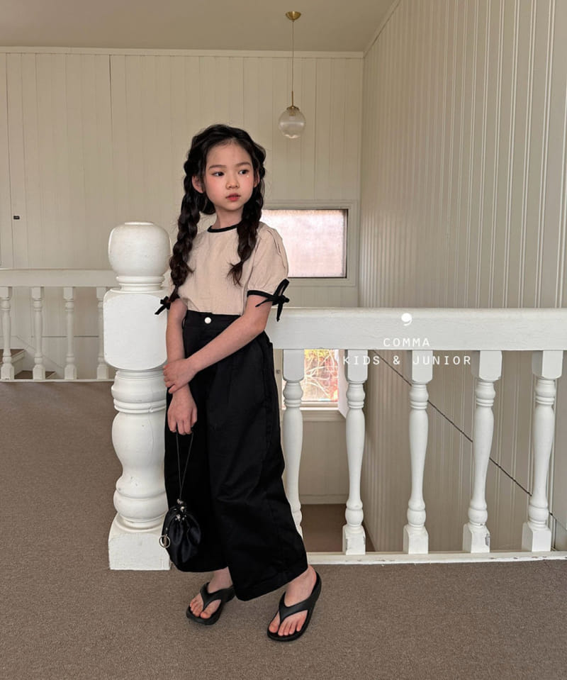 Comma - Korean Children Fashion - #childrensboutique - Color Ribbon Blouse - 4