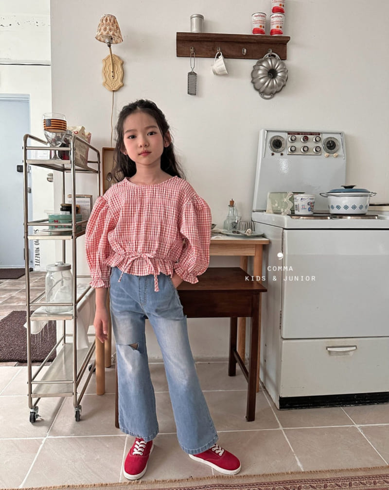 Comma - Korean Children Fashion - #childrensboutique - Denim Boots Cut Pants - 4
