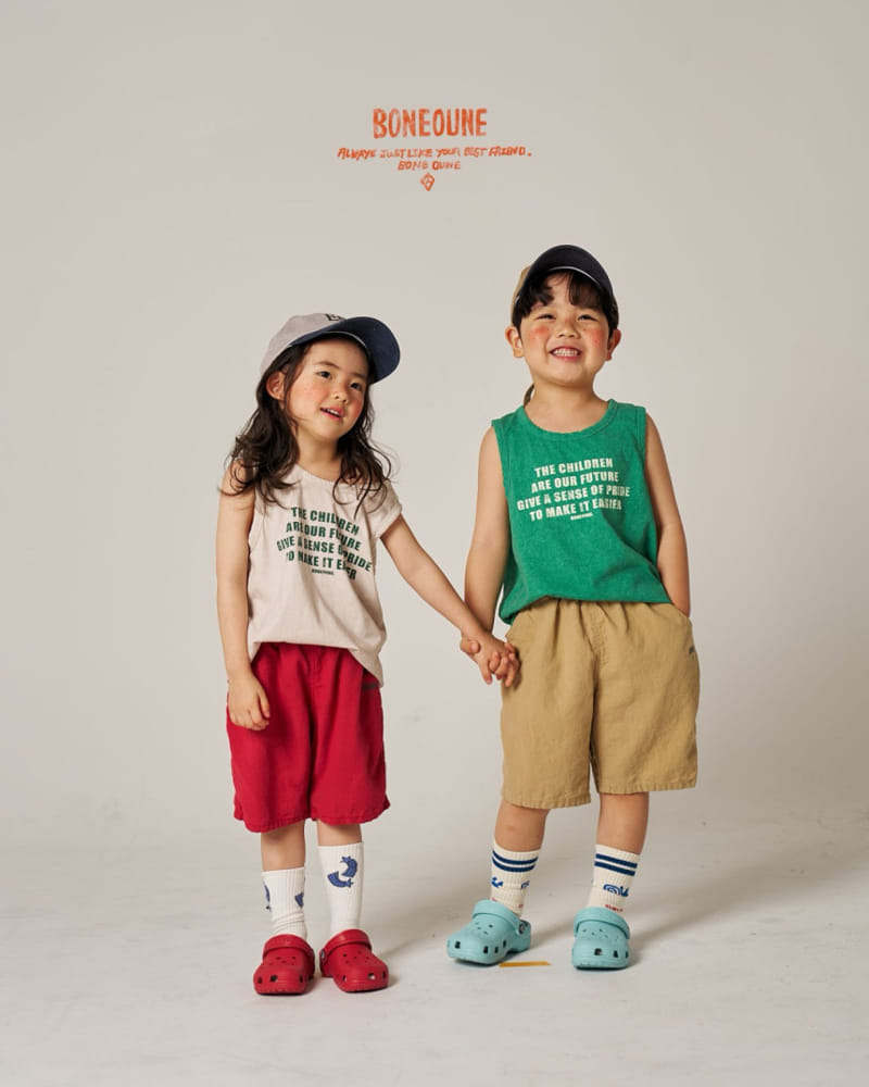 Comma - Korean Children Fashion - #discoveringself - Children Non Sleeve Tee - 11