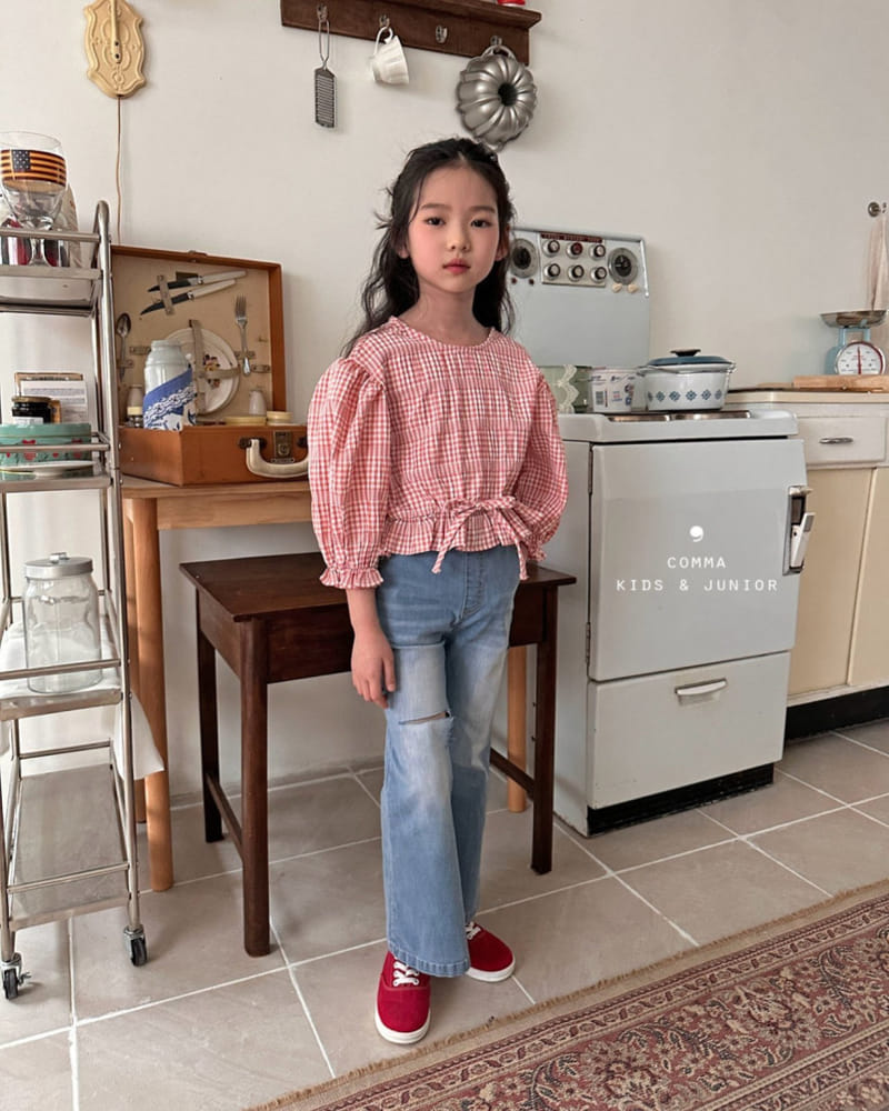 Comma - Korean Children Fashion - #discoveringself - Denim Boots Cut Pants - 5