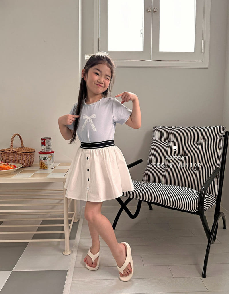 Comma - Korean Children Fashion - #fashionkids - Lace Tee - 5