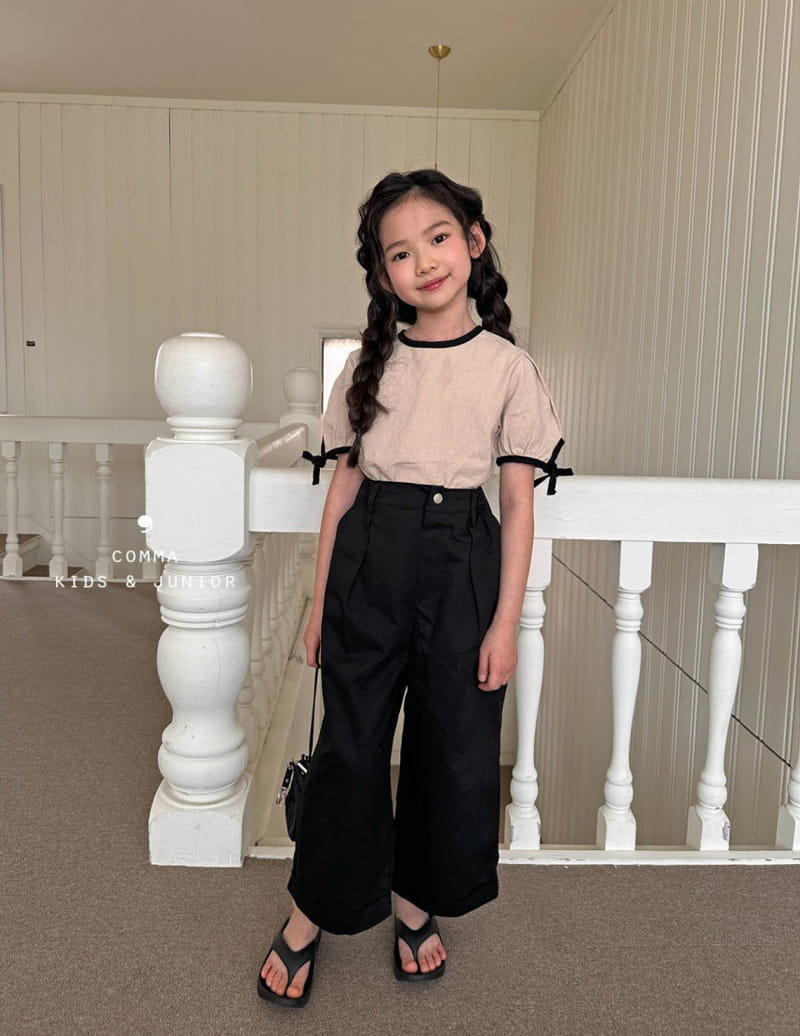 Comma - Korean Children Fashion - #fashionkids - Color Ribbon Blouse - 6